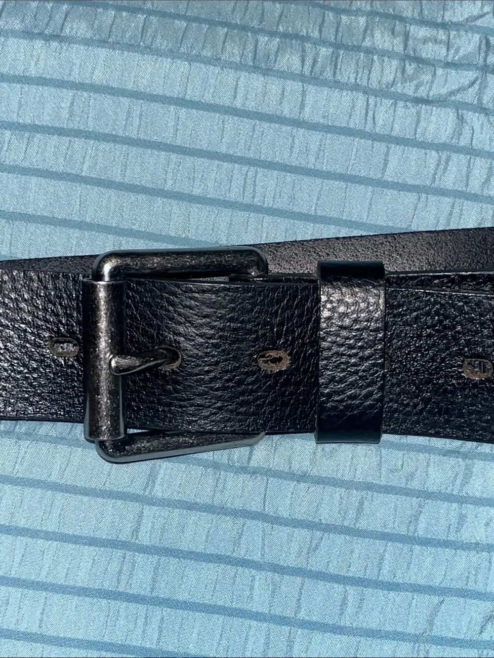Dickies Men's Black Leather Belt - Classic Black Casual Belt